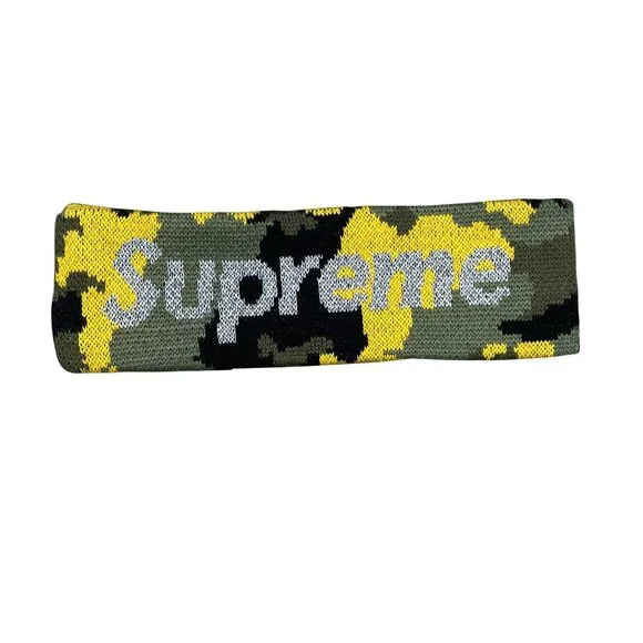 Supreme FW17 3M Reflective Headband Brooklyn Camo - Picture 1 of 5